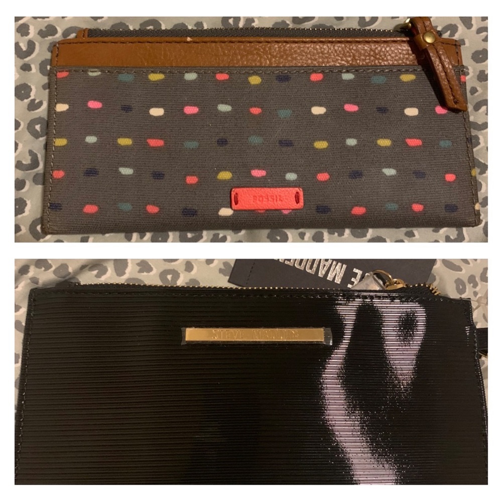 2 Wallets Fossil/ Steve Madden